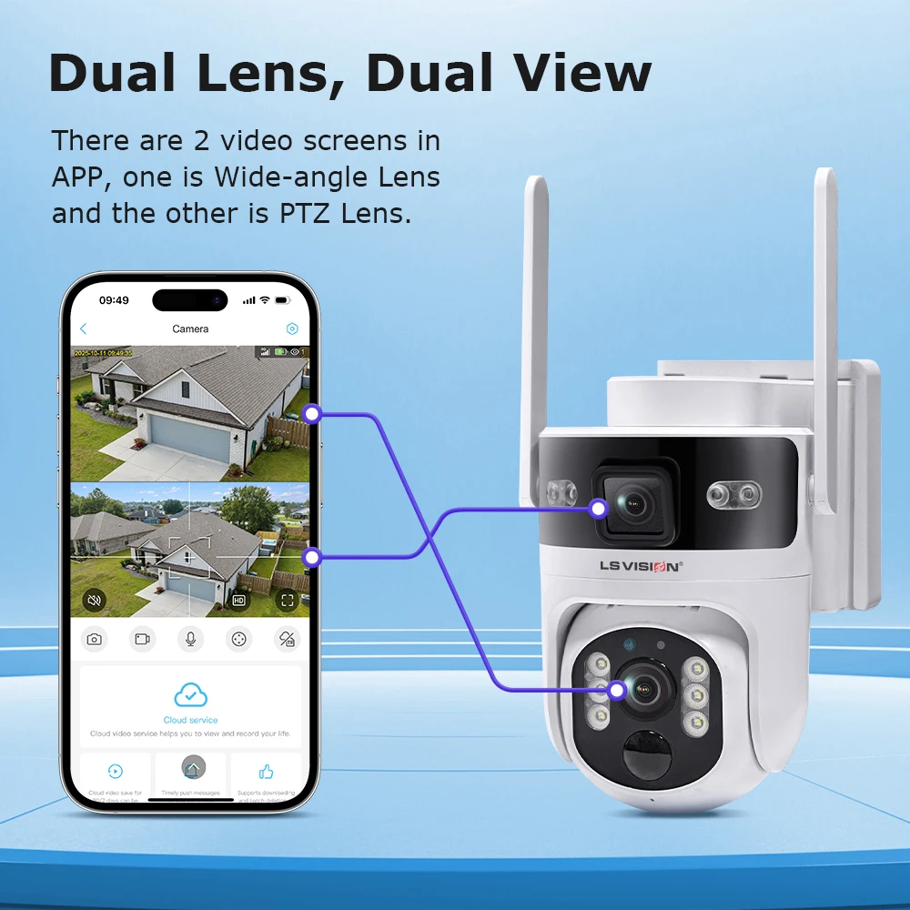 LS VISION Outdoor Surveillance - Home Security Outdoor Camera System บทวิจารณ์และราคา