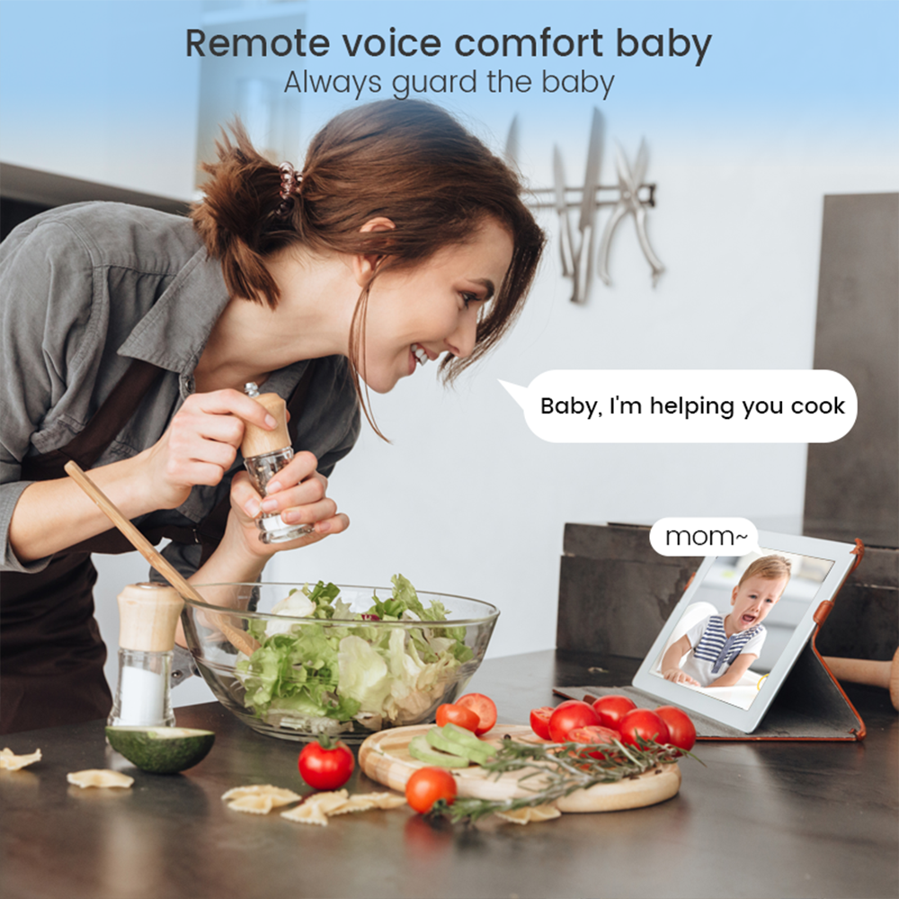 4MP WiFi xiaovv indoor Baby Mo - Home Security No Wifi บทวิจารณ์และราคา