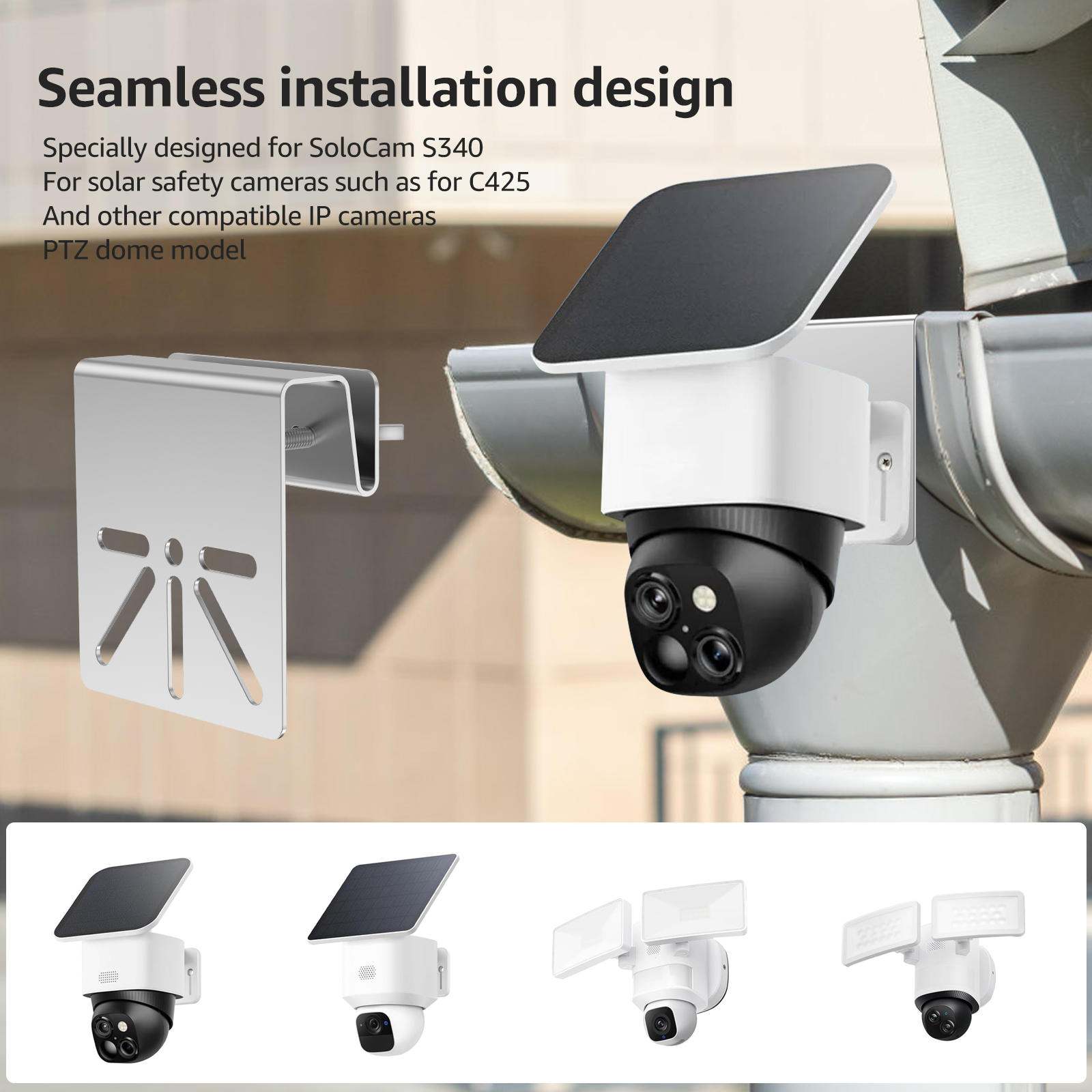 Metal Gutter Mount Bracket For - Home Security Eufy บทวิจารณ์และราคา