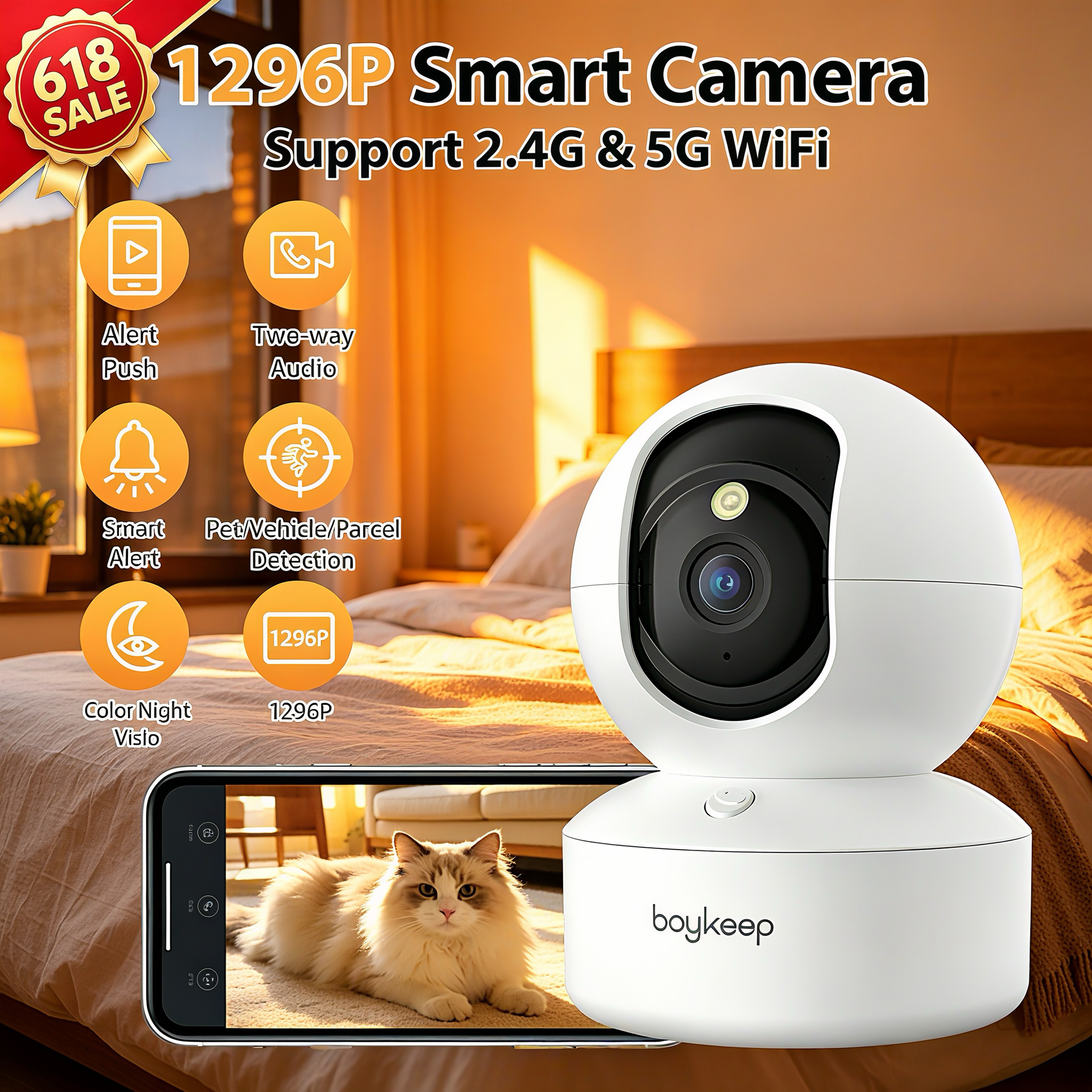 BoyKeep Smart Camera 2K Securi - Home Security Eufy บทวิจารณ์และราคา