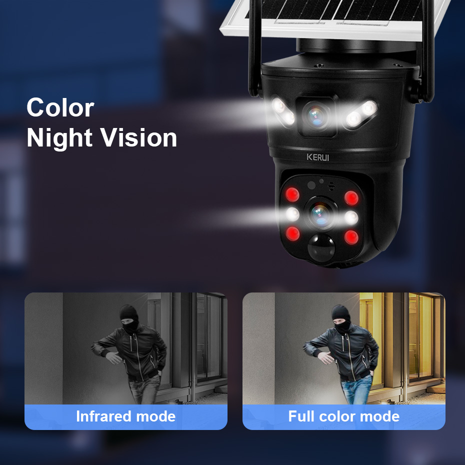 KERUI Outdoor 6MP Solar Camera - Home Security No Wifi บทวิจารณ์และราคา