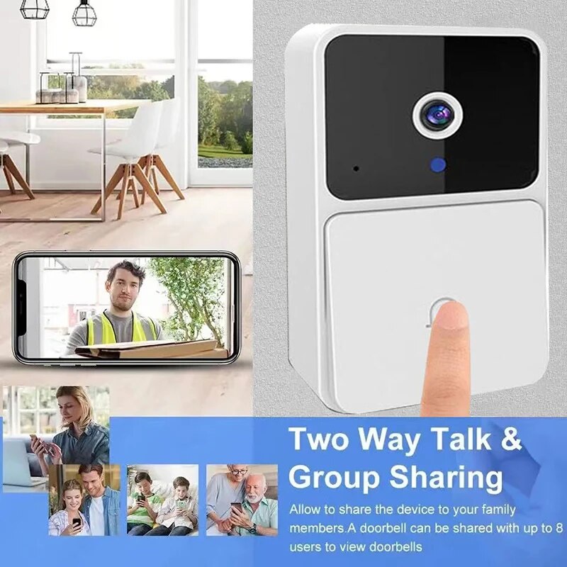 Wireless WiFi Video Doorbell f - Home Security Features บทวิจารณ์และราคา