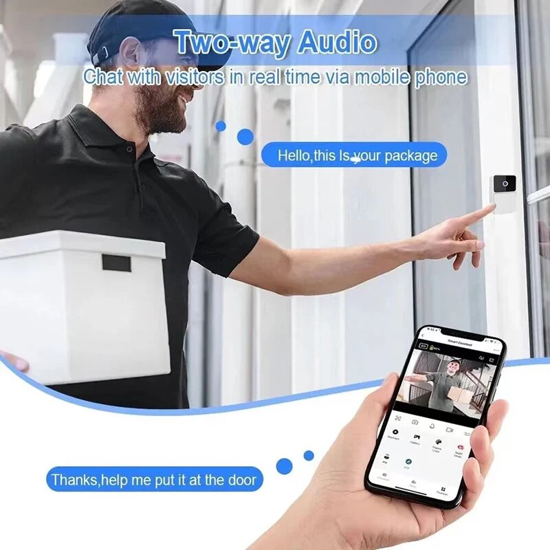 Wireless WiFi Video Doorbell f - Home Security Features บทวิจารณ์และราคา