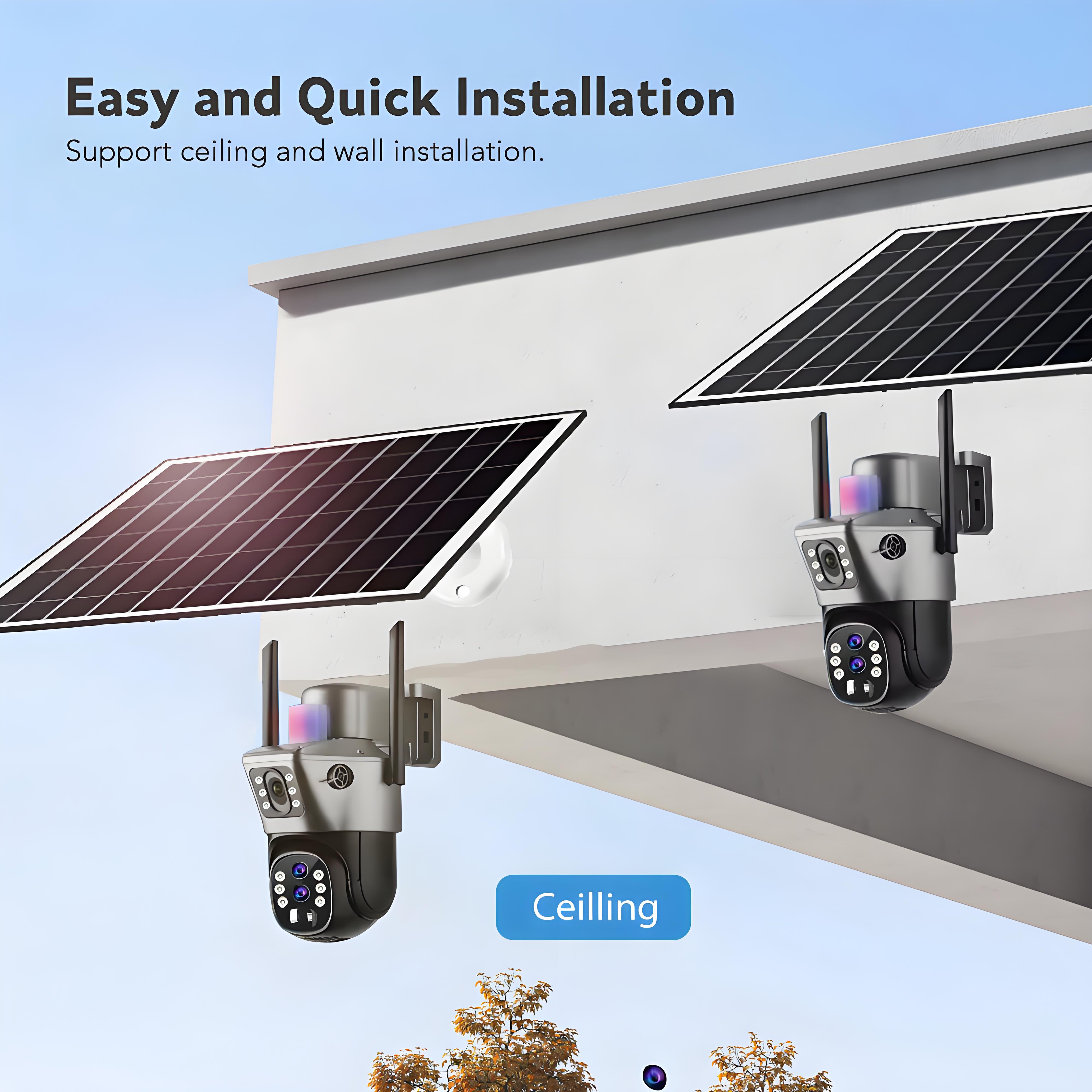 10x Zoom 4G SIM Solar Camera O - Home Security Outdoor Cameras บทวิจารณ์และราคา