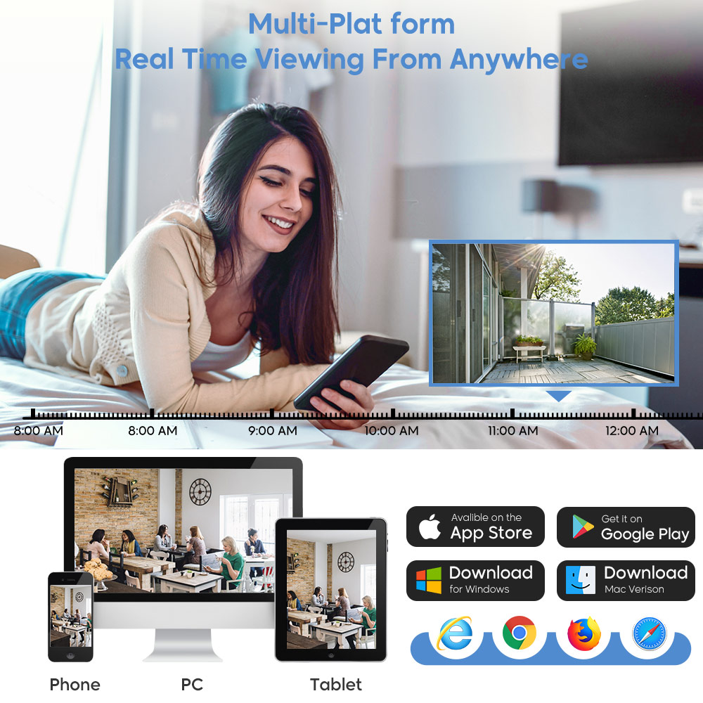 Hikvision Compatible 8MP 4K IP - Home Security Hikvision บทวิจารณ์และราคา