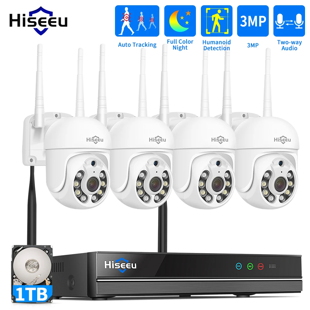 Hiseeu 5MP WiFi CCTV Camera Se - Home Security Outdoor Camera System บทวิจารณ์และราคา