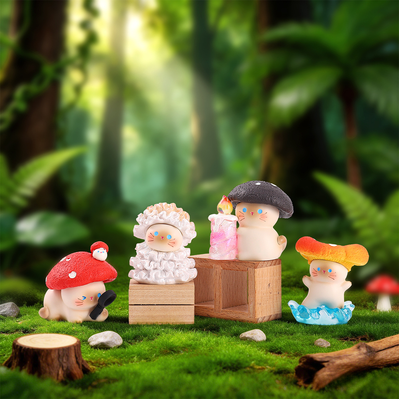 Mushroom Meow Blind Box Cute C - Home Security Items บทวิจารณ์และราคา