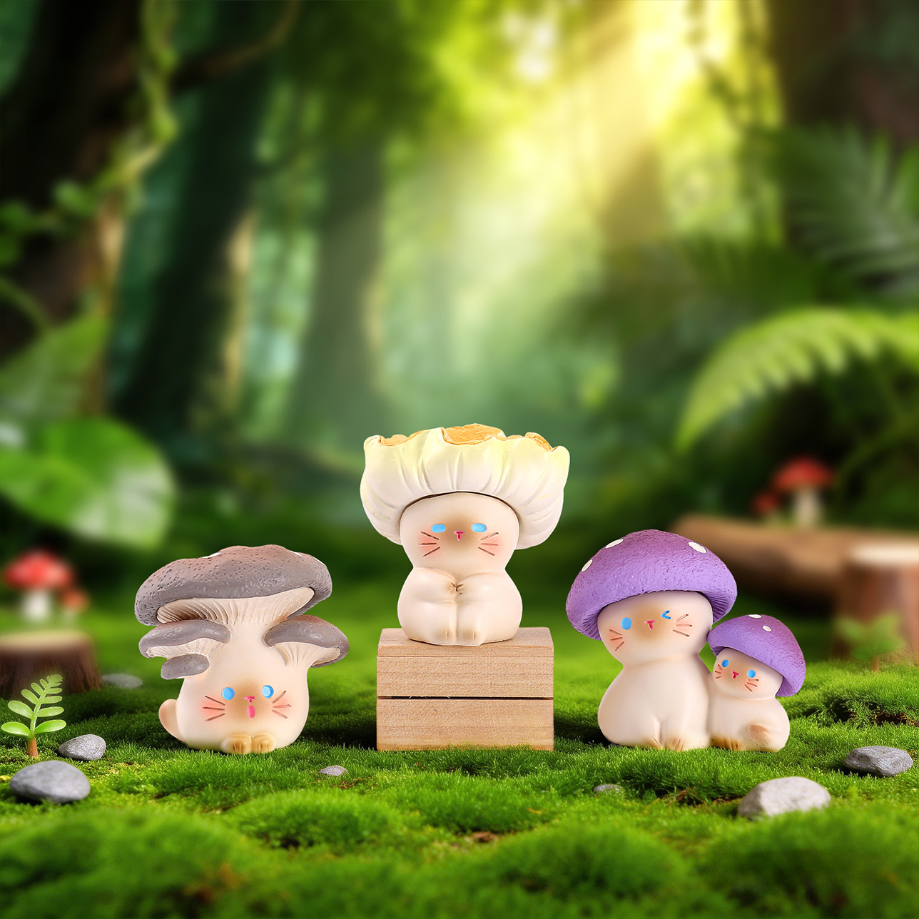 Mushroom Meow Blind Box Cute C - Home Security Items บทวิจารณ์และราคา