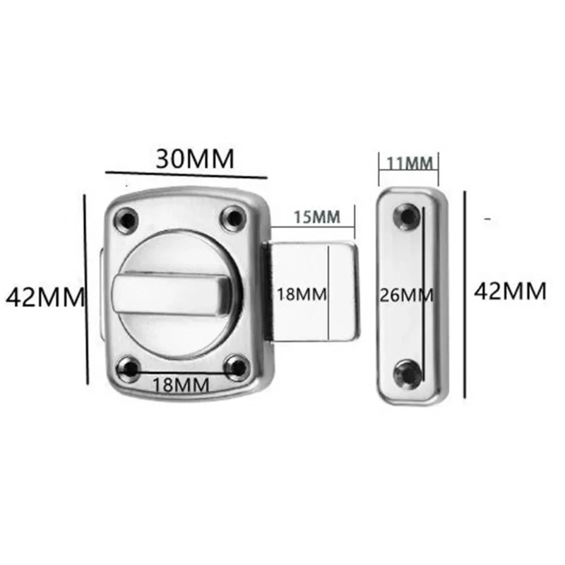 Anti-theft Cast Metal Door Lat - Home Security Tapo บทวิจารณ์และราคา