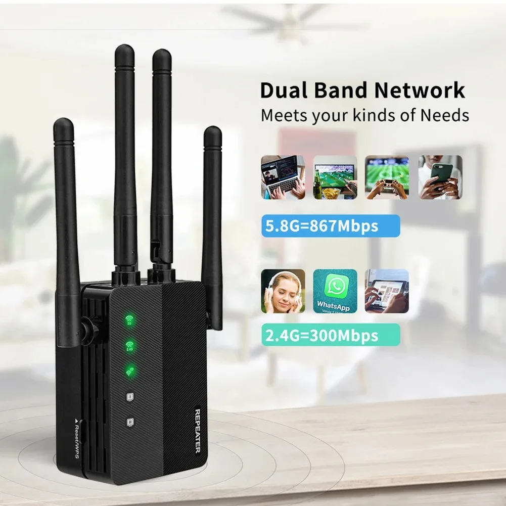 WiFi Extender Featuring 2.4/5. - Home Security Features บทวิจารณ์และราคา