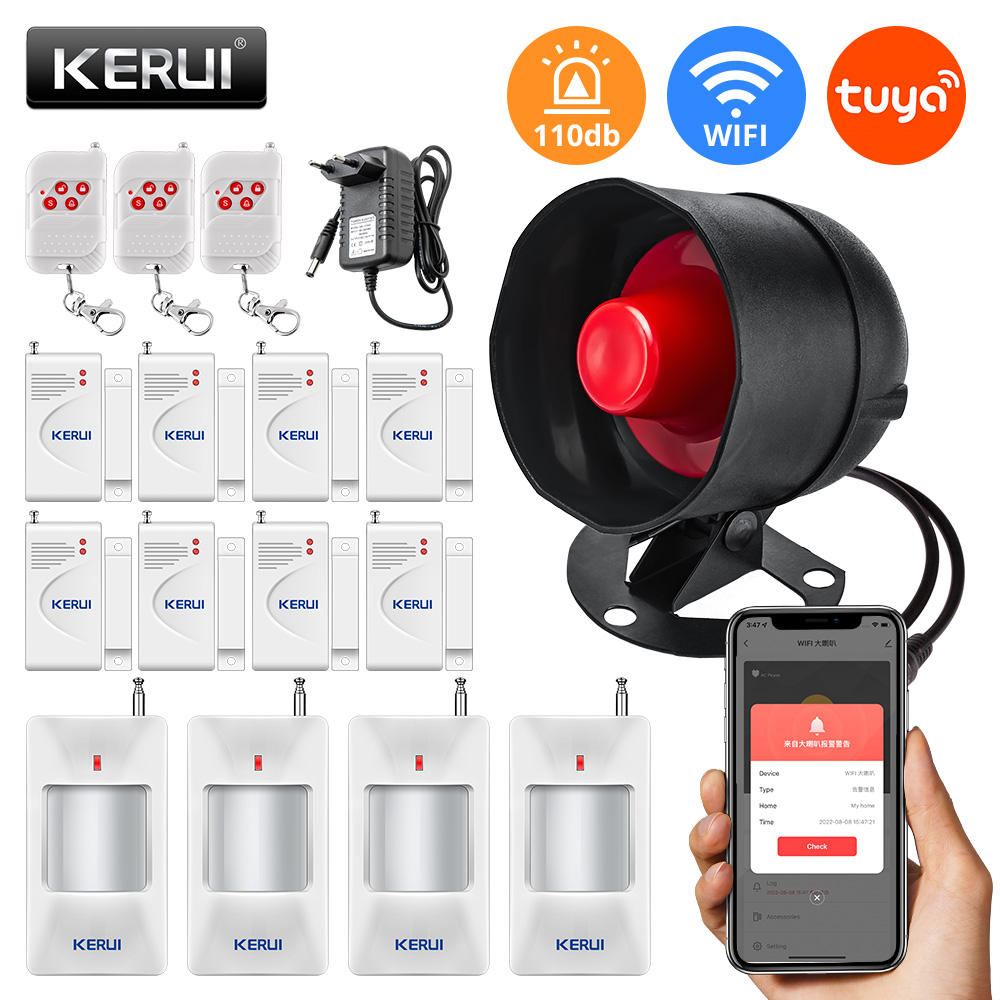 KERUI Tuya WIFI Loudly Speaker - Home Security No Wifi บทวิจารณ์และราคา