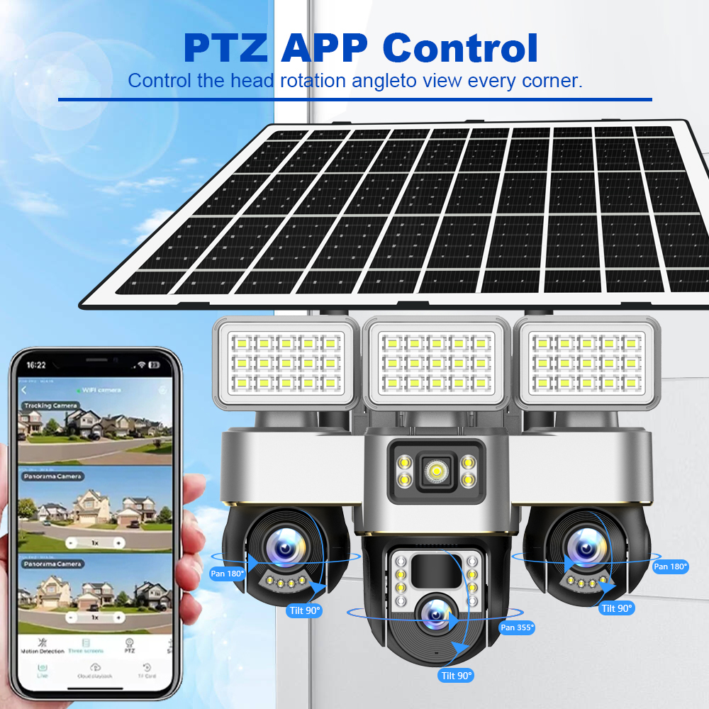 4G Sim Card Camera With Solar  - Home Security Outdoor Camera System บทวิจารณ์และราคา
