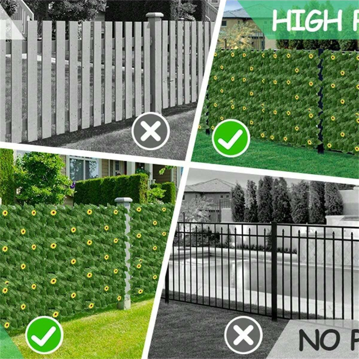 Green Artificial Ivy Privacy F - Home Security Fence บทวิจารณ์และราคา
