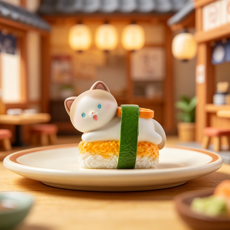 Sushi Cat Blind Box Cartoon Fi - Home Security Items บทวิจารณ์และราคา