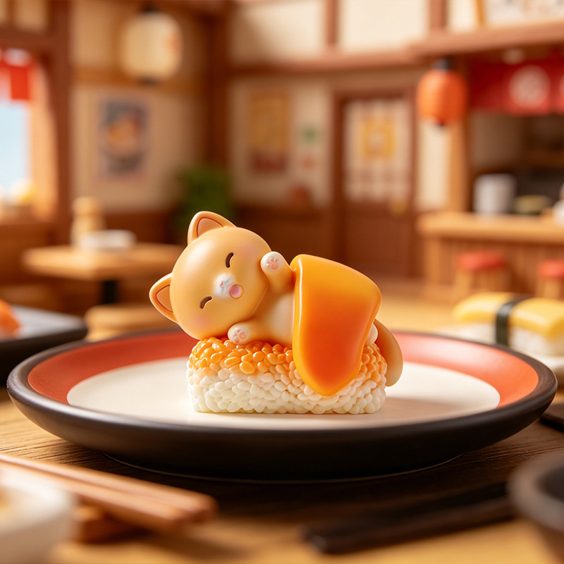 Sushi Cat Blind Box Cartoon Fi - Home Security Items บทวิจารณ์และราคา