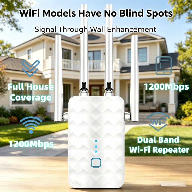 1200Mbps WiFi Repeater Wireles - Home Security No Wifi บทวิจารณ์และราคา