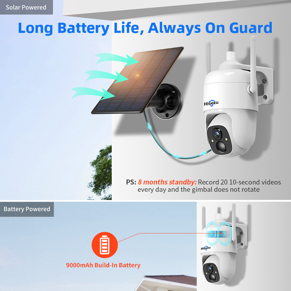 Hiseeu 3MP Cloud AI WiFi Video - Home Security Outdoor Camera System บทวิจารณ์และราคา