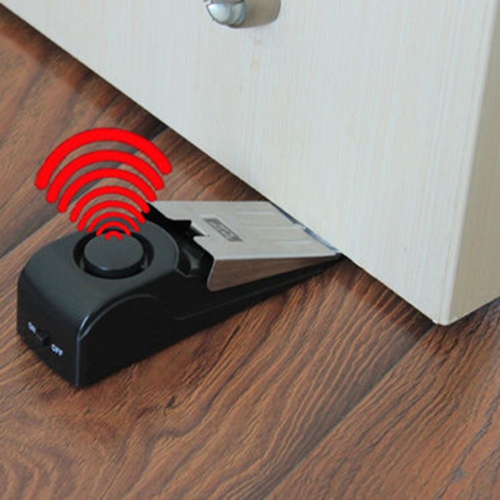 125 DB Anti-theft Burglar Stop - Door Wedge Alarm บทวิจารณ์และราคา