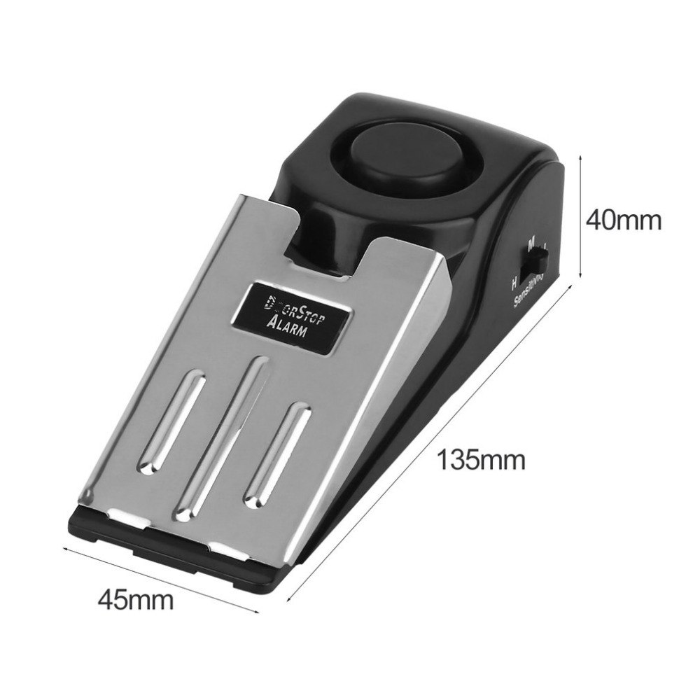 125 DB Anti-theft Burglar Stop - Door Wedge Alarm บทวิจารณ์และราคา