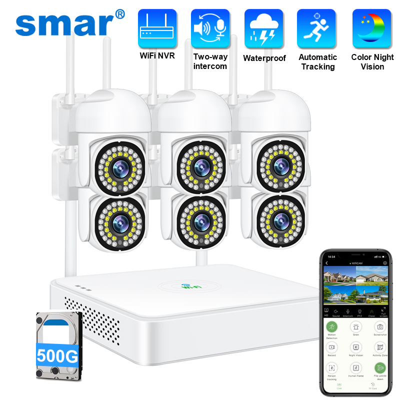 Smar 3MP Wireless CCTV Securit - Home Security Kit บทวิจารณ์และราคา