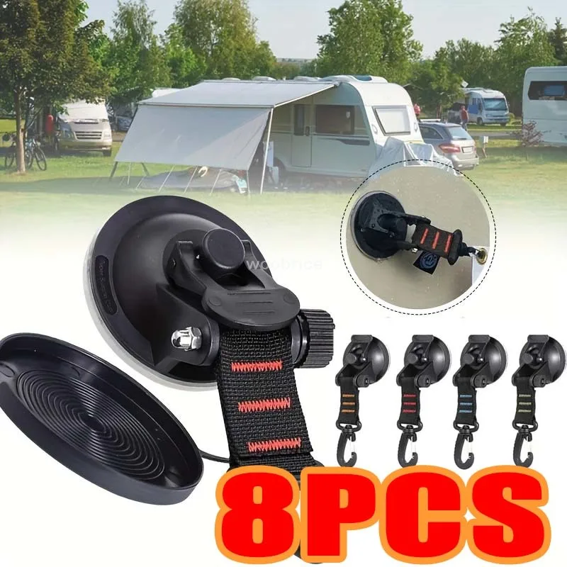 1/8 Pcs Car Tent Suction Cups  - Home Security Outdoor บทวิจารณ์และราคา