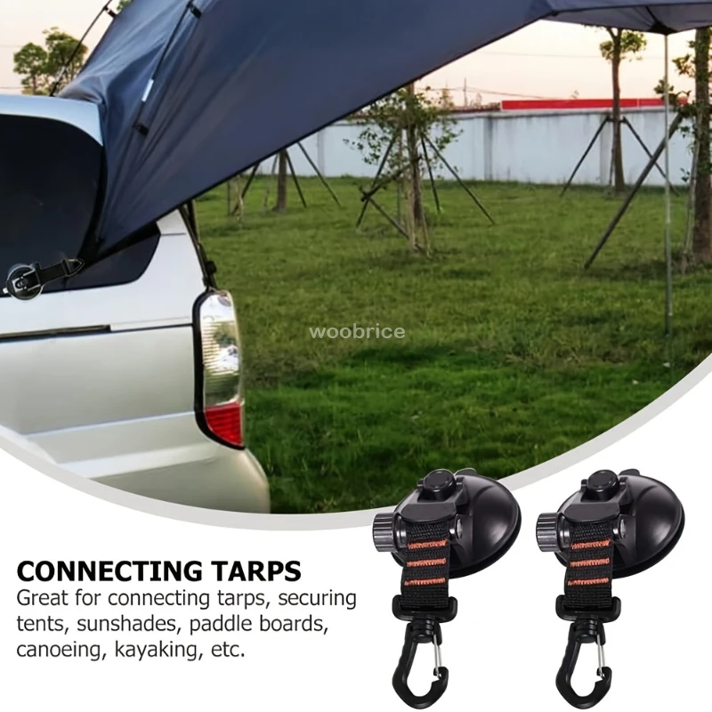1/8 Pcs Car Tent Suction Cups  - Home Security Outdoor บทวิจารณ์และราคา