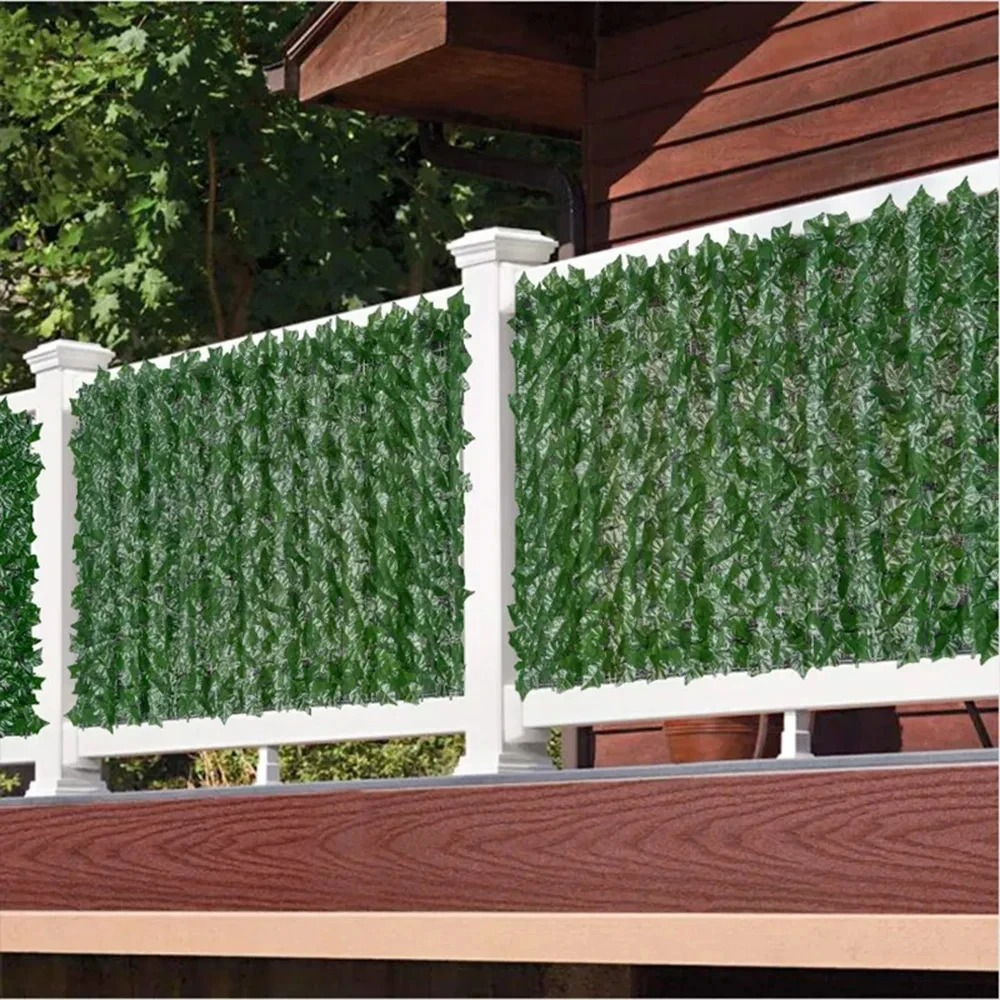1M/3M Artificial Green Leaf Fe - Home Security Fence บทวิจารณ์และราคา