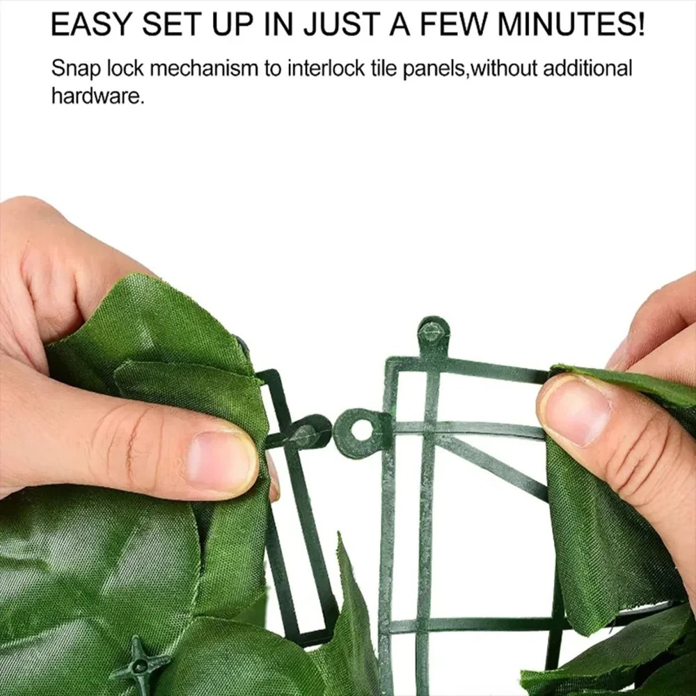 1M/3M Artificial Green Leaf Fe - Home Security Fence บทวิจารณ์และราคา