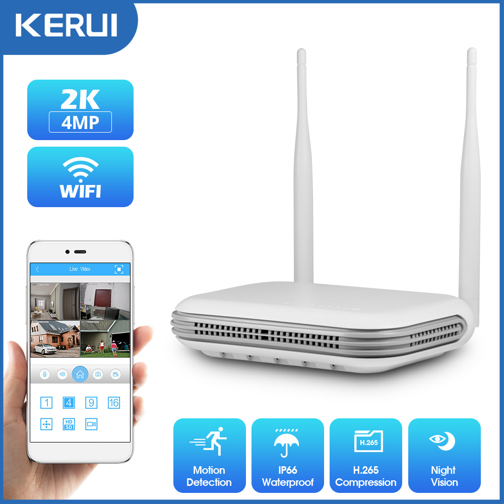 KERUI 2K 4MP Outdoor Full HD S - Home Security Outdoor Cameras บทวิจารณ์และราคา