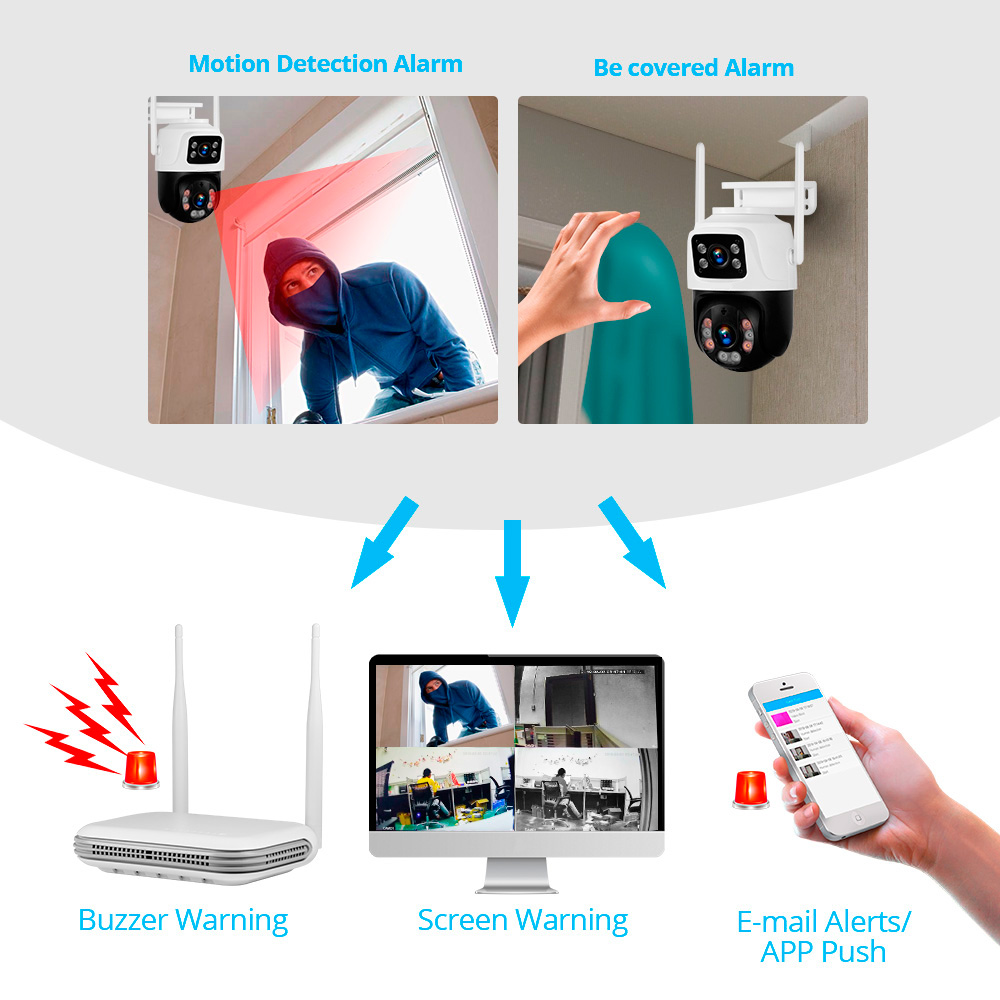 KERUI 2K 4MP Outdoor Full HD S - Home Security Outdoor Cameras บทวิจารณ์และราคา
