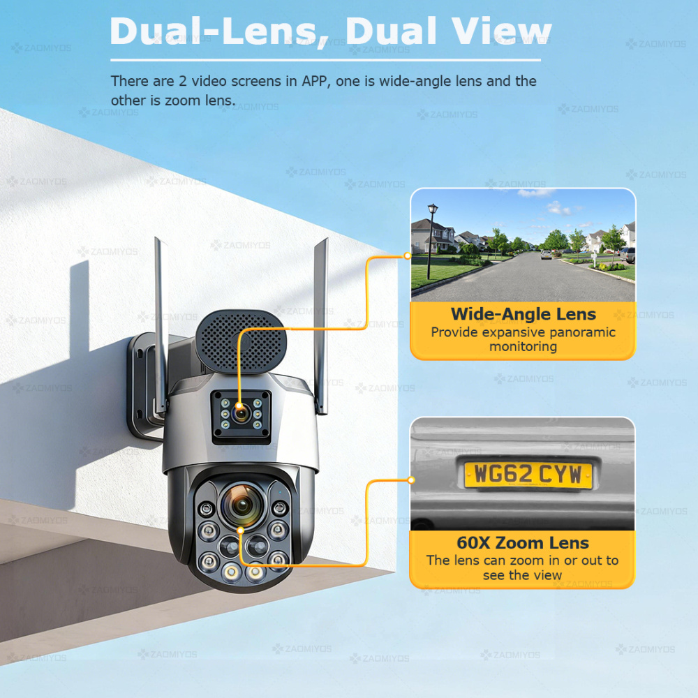 Dual Lens Home Outdoor Surveil - Home Security Outdoor Camera System บทวิจารณ์และราคา