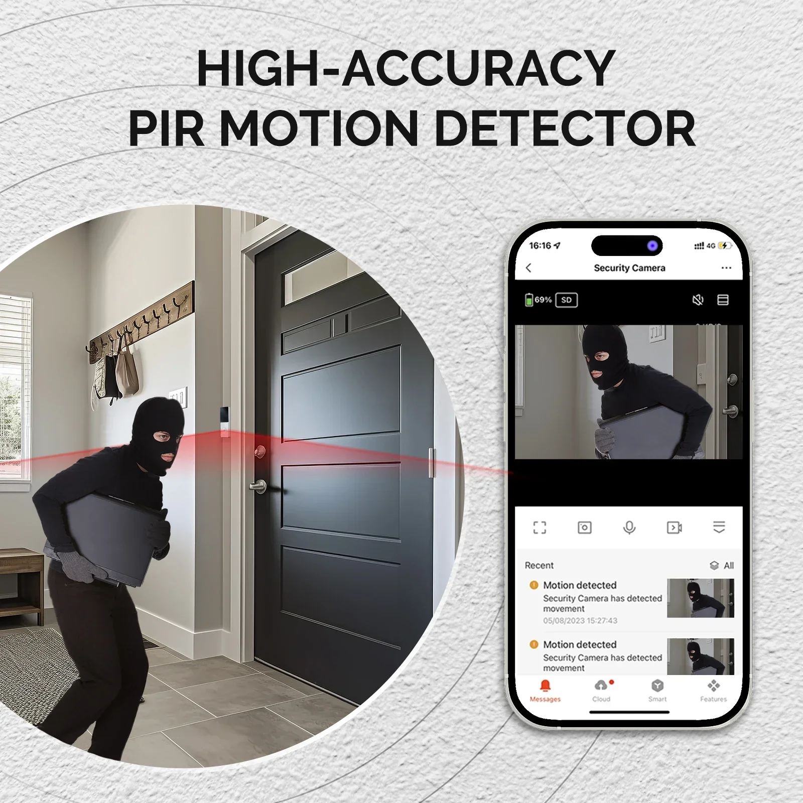 MOES Tuya Smart WiFi Video Doo - Home Security Camera Installation บทวิจารณ์และราคา